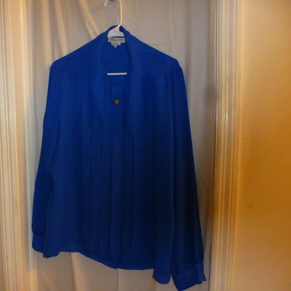 Laura and jayne blue blouse size 16 - Picture 1 of 3